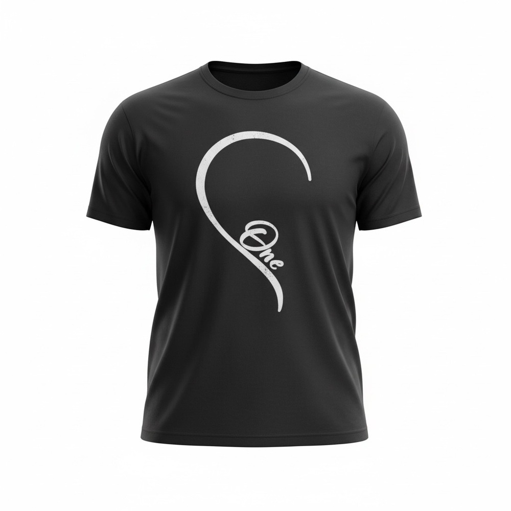 Logo Black Graphic T-Shirt - Men